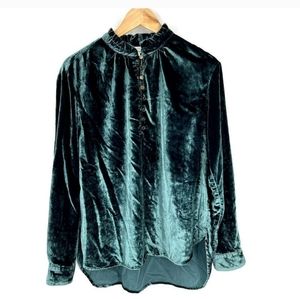 Anthropologie Kritianne Velvet Blouse 👚